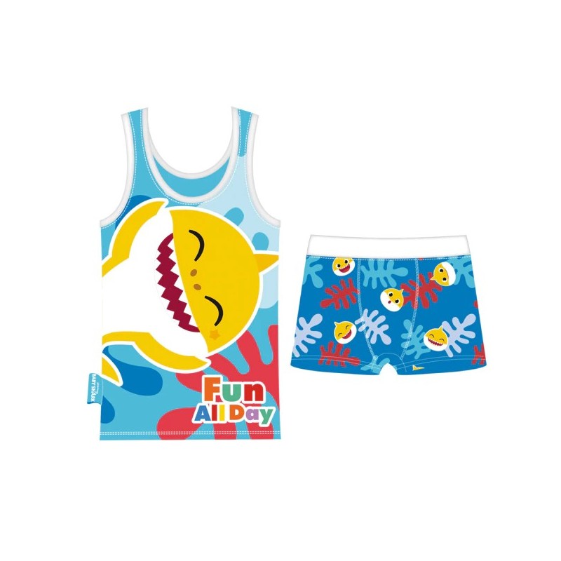 Baby Shark Fun Day t-shirt + boxer, pigiama corto