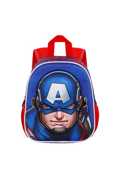 Zainetto per bambino Capitan America con Maschera inclusa - Captain America First Backpack Mask