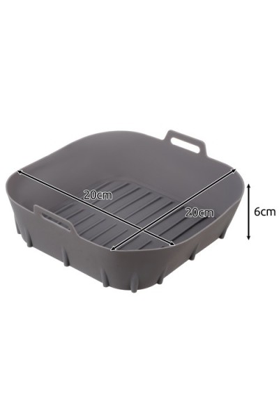 Inserto in silicone per friggitrice ad aria - Cestello per friggitrice ad aria 20x20 cm, riutilizzabile