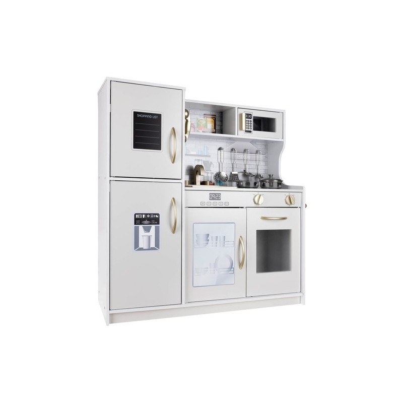 Cucina Giocattolo per Bambini in legno con Suoni, Luci e Accessori