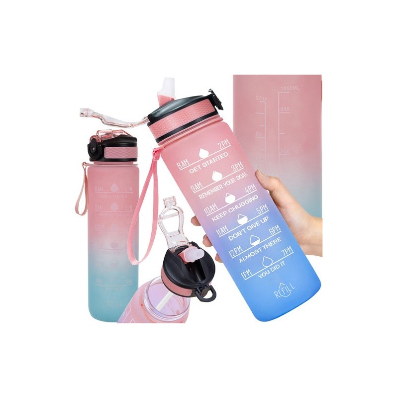 Borraccia Bottiglia Motivazionale 1L