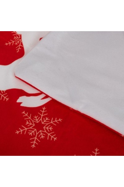 Federe per cuscini 4 PEZZI Motivo Natalizio 45x45xcm - Lino e Nylon