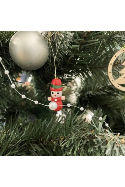 Decorazioni per Albero di Natale - 10 pezzi 100% legno