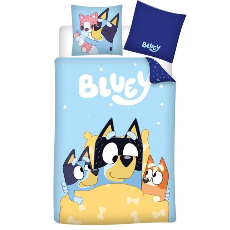 Copriletto Bluey 140×200 cm + Federe per cuscini