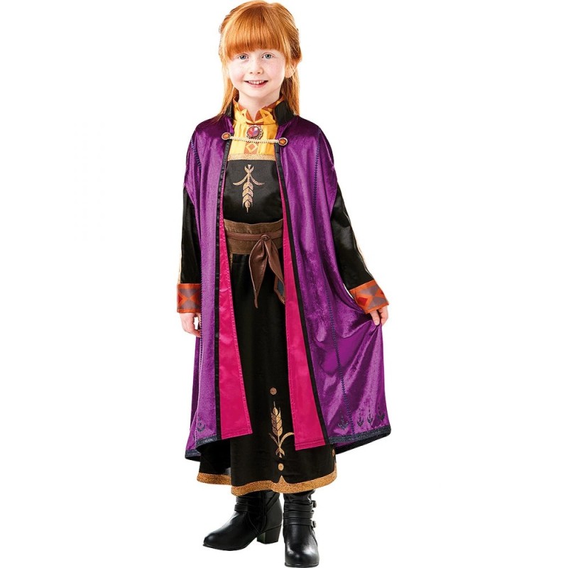 Costume Bambina Anna Frozen Vestito di carnevale Disney