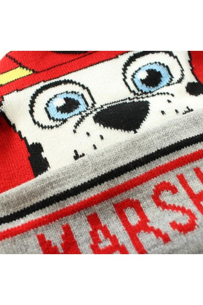 Berretto Invernale Bambino / Ragazzo con pompon Paw Patrol Marshall