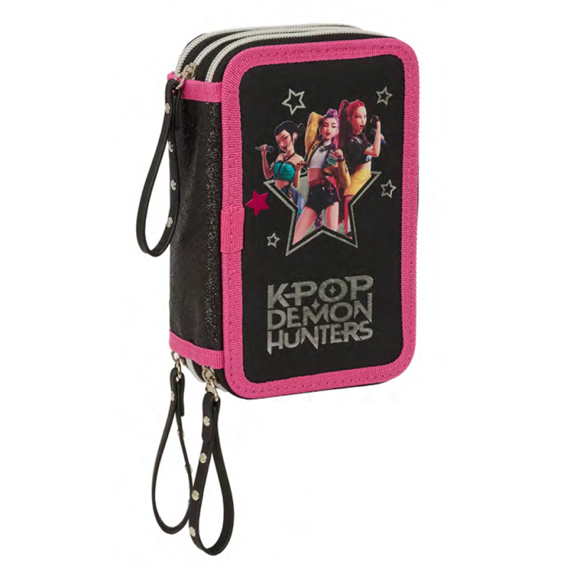 ASTUCCIO SCUOLA  K-POP DEMON HUNTERS COMPLETO 37 PEZZI