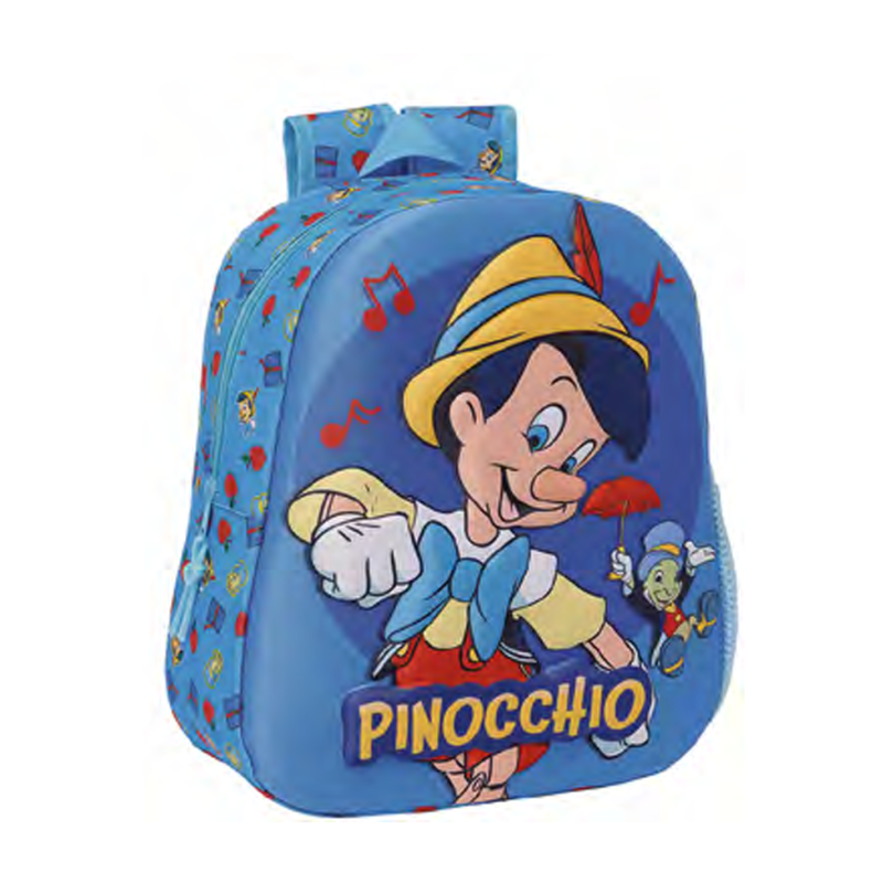Zaino Scuola Pinocchio 3D asilo infanzia bambini