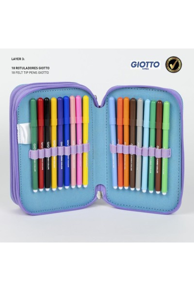 Astuccio Portapenne Riempito Giotto Accessori Inclusi Scuola Frozen Bambina idea regalo