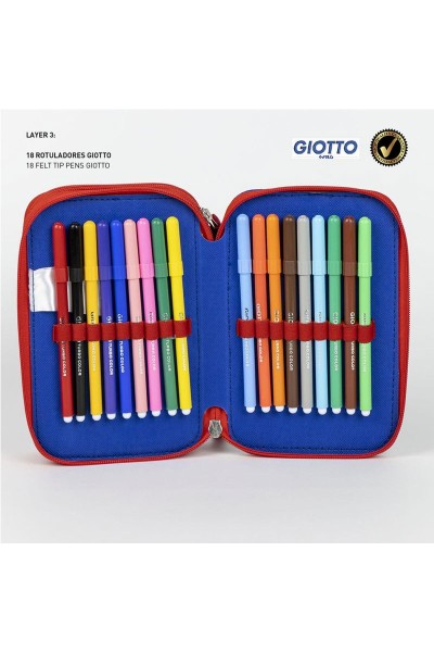 Astuccio Portapenne Riempito Giotto Accessori Inclusi Scuola Paw Patrol Bambino idea regalo